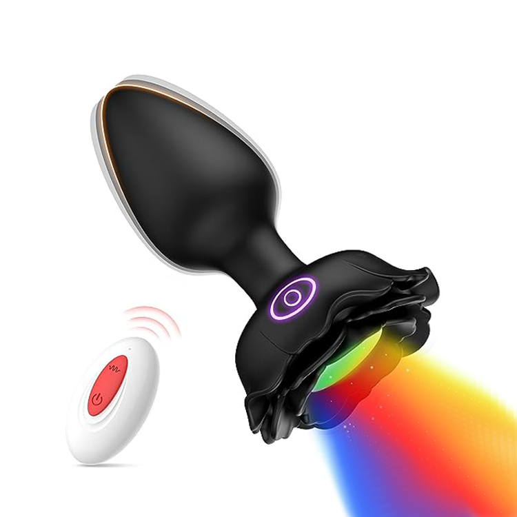 Farbwechselnder LED-Analplug - Sensationelle Vibrations-Wellness