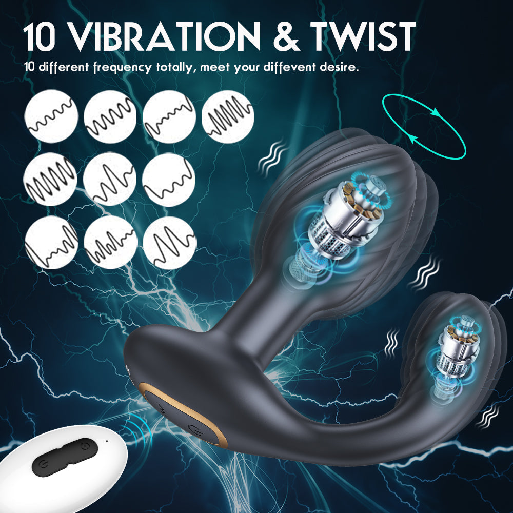 Rotierender Anal-Wellness-Plug - Präzisionsvibration & ergonomisches Design