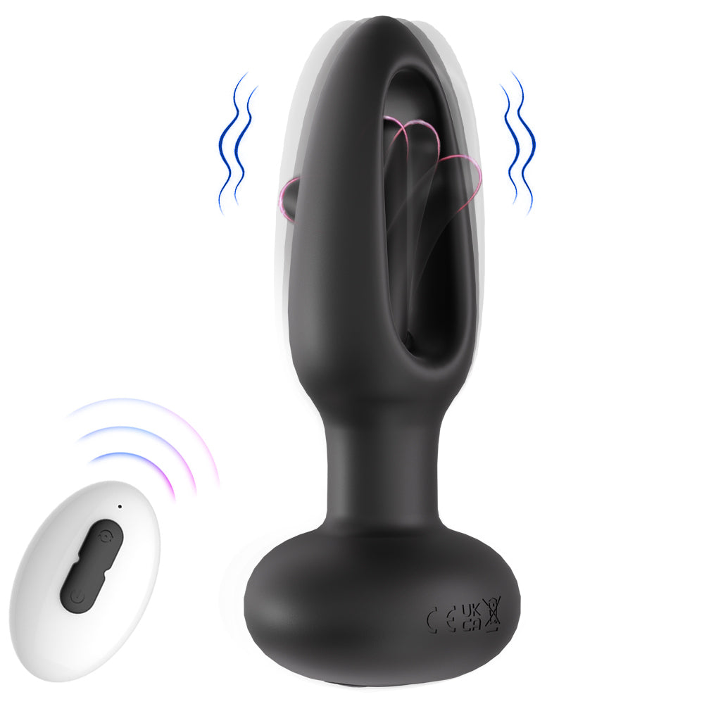 Tragbarer klopfender Anal-Wellness-Stecker - Diskrete vibrierende Stimulation