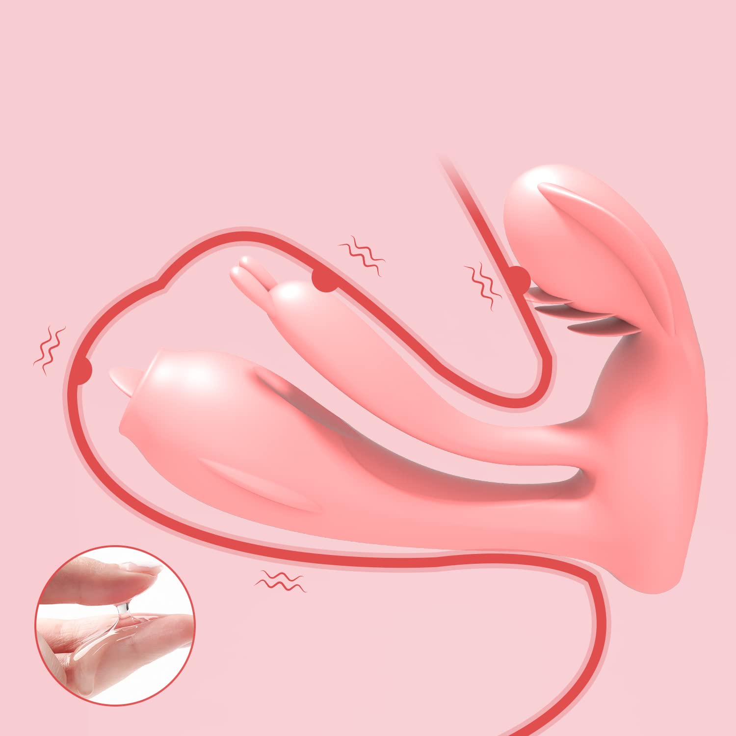 Elite 3-Motoren Rabbit-Massager – App-gesteuerte Stoß-Technik