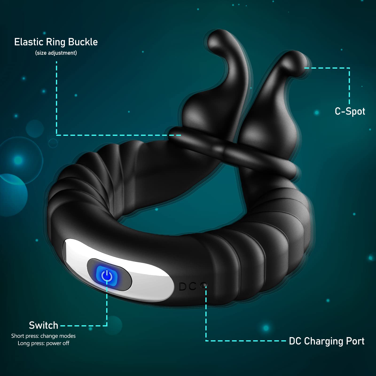 Ergonomischer Daumen-Intimitätsring – Präzise Stimulation für Paare