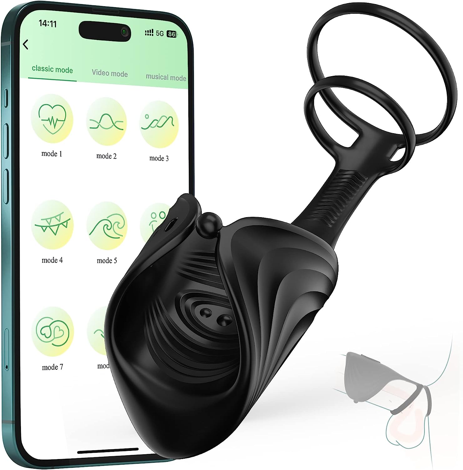 Intelligenter App-gesteuerter Performance-Ring - Integrierte Vibrations-Technologie