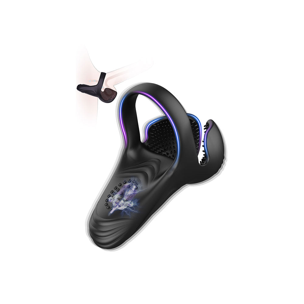 Elite Performance-Ring mit dreifacher Zonenstimulation - Zielgerichtete Ball- & Dammstimulation