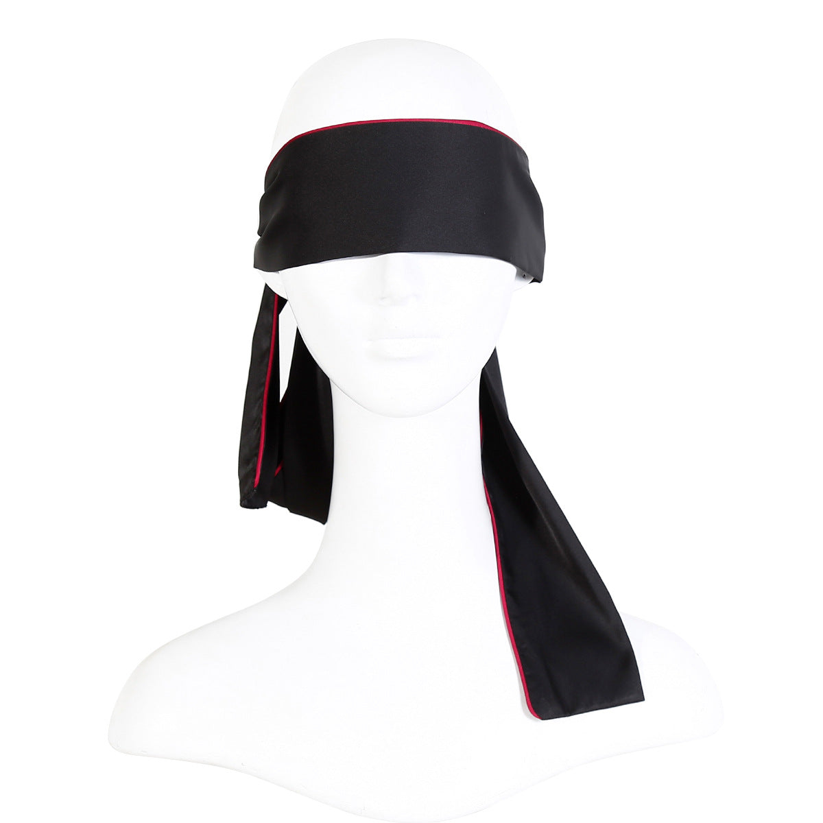 Elegante schwarze Seiden-Augenmaske - Sinnliche Fessel für Paare