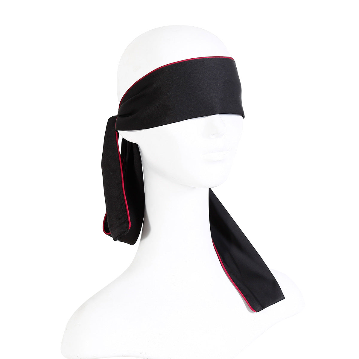 Elegante schwarze Seiden-Augenmaske - Sinnliche Fessel für Paare
