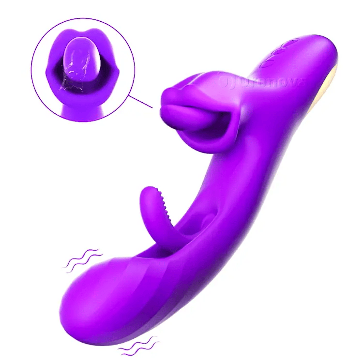 Ultimativer Zungenleckender G-Punkt-Massager - Klapp- & Rotations-Technologie