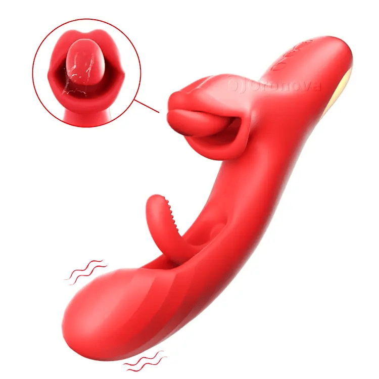 Ultimativer Zungenleckender G-Punkt-Massager - Klapp- & Rotations-Technologie
