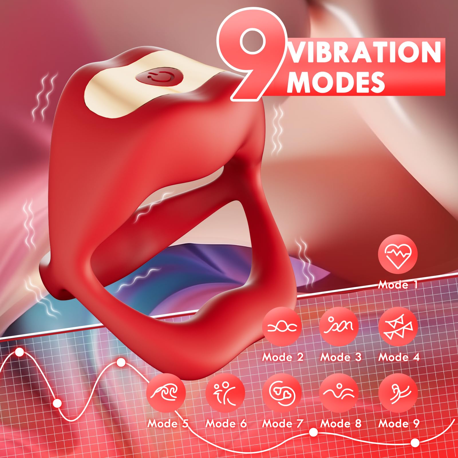 Intelligenter Mund-Performance-Ring – App-gesteuerte Intimität
