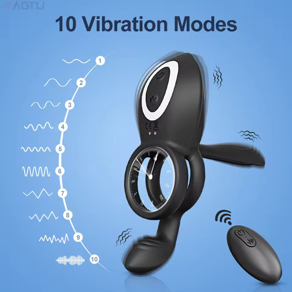 Elite Vibrations-Intimitätsring - Fernbedienung G-Punkt & Ausdauer-Booster