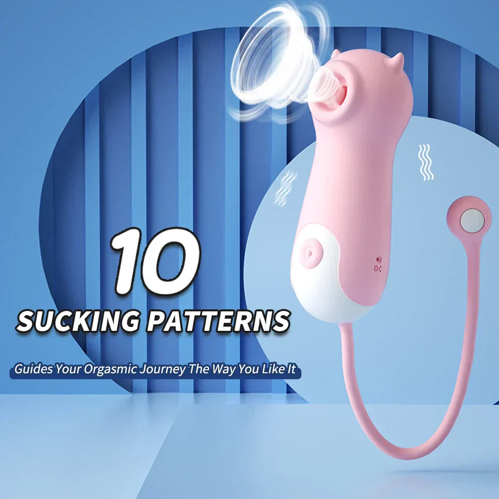 Einzigartiger Seepferdchen-Saugmassager - Fernbedienbare Intimitätstechnologie