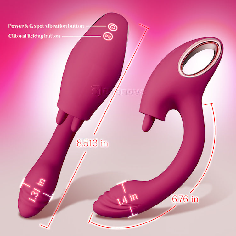 Zwillingsleckender G-Punkt-Massager - Doppelwirkende Intimitätstechnologie