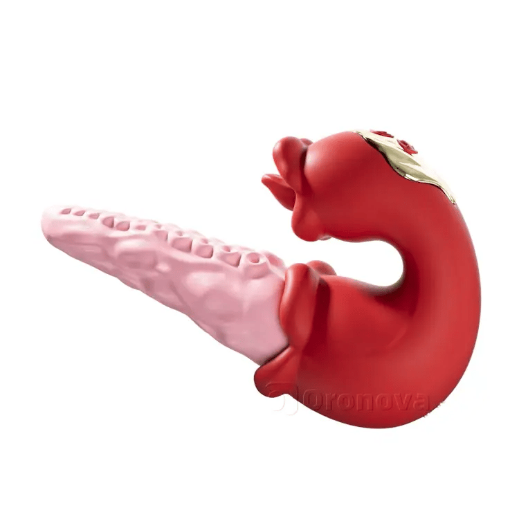 Kreativer 2-in-1 Oktopus-Massager - 10-Modi Zungenkitzel-Technologie