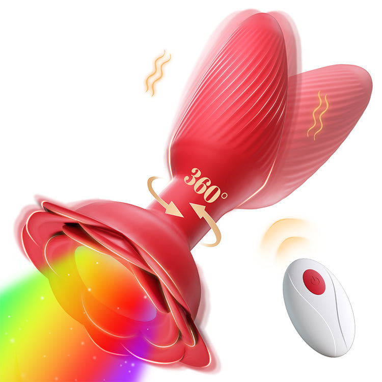 Ultimativer 360° rotierender Massager - LED-Lichter & kabellose Fernbedienung