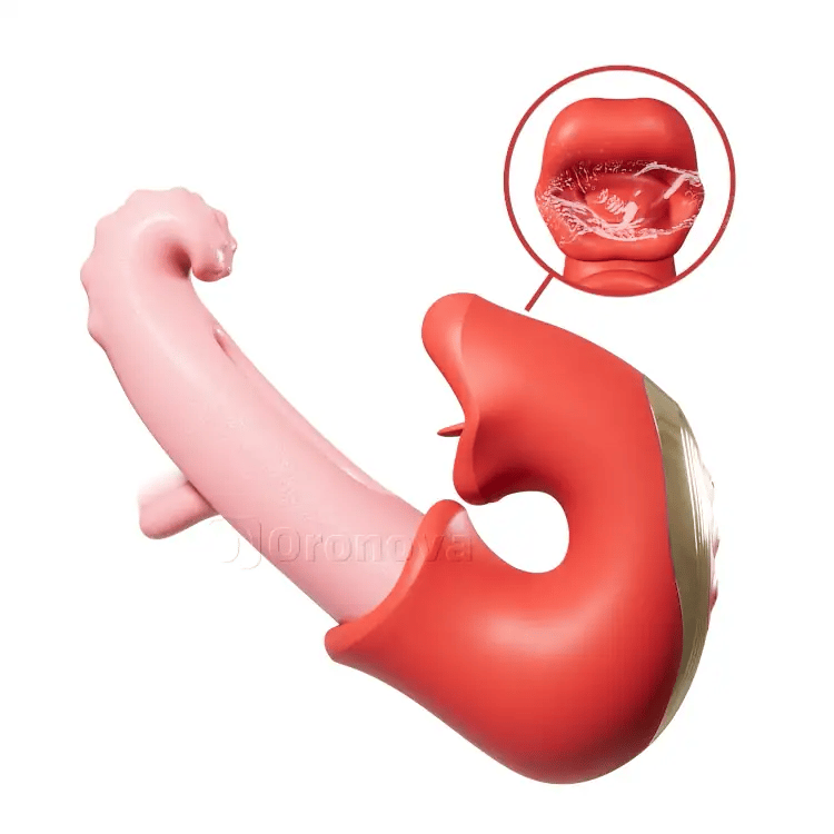 Innovativer Klitoris-Massager mit Klappfunktion - Verführerische Leck- & Reiztechnologie