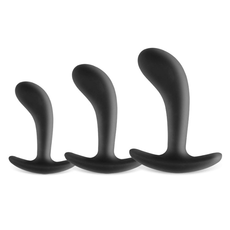 Premium 3-teiliges gebogenes Silikon-Plug-Set - Geflanschtes Basis-Wellness-Kit