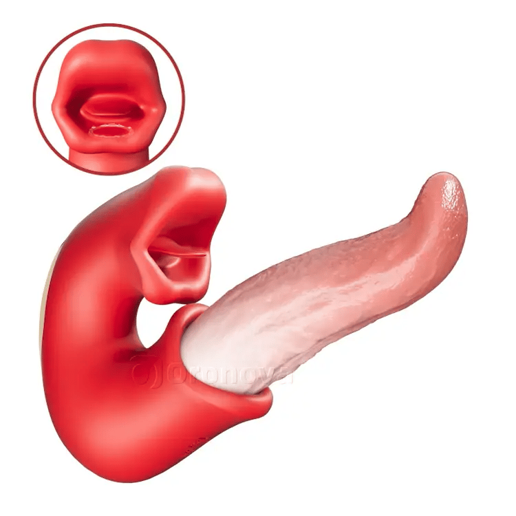 Ultimativer 3-in-1 Rosen-Massager - G-Punkt-, Klitoris- & Zungenstimulationswerkzeug