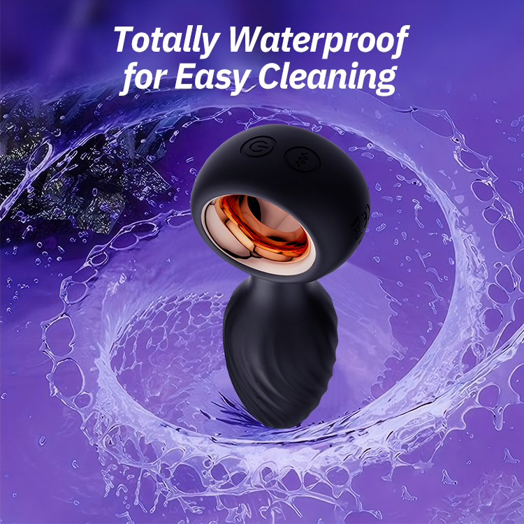 Rotierender Anal-Wellness-Plug - Vibrations-Technologie mit ergonomischem Griff
