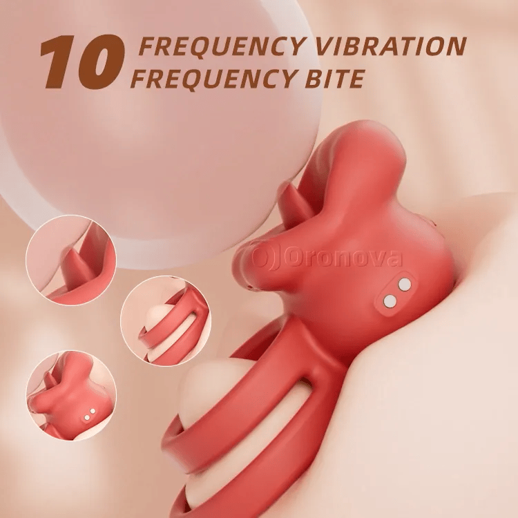 Verführerischer Mundstil-Performance-Ring - Zielgerichtetes Vibrationsgefühl