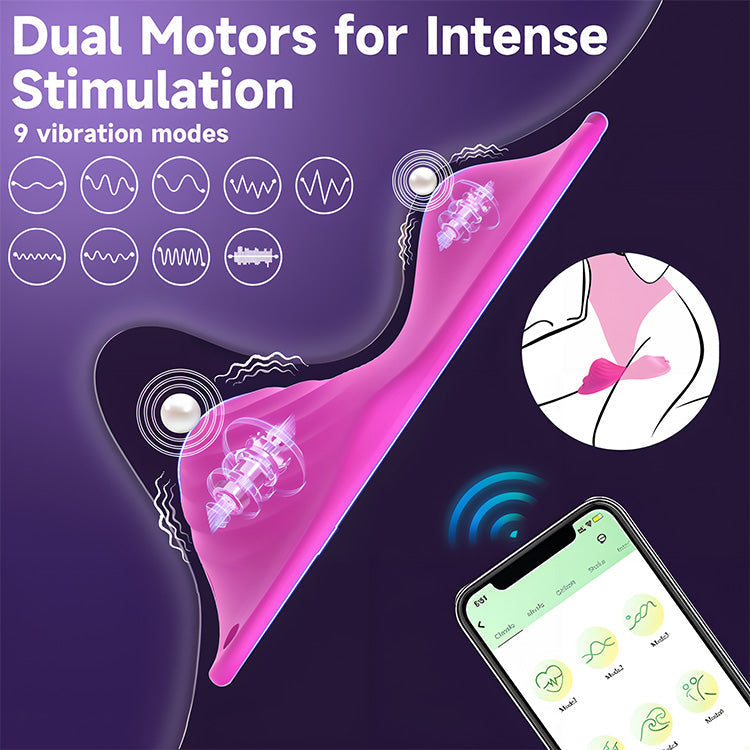 Intelligenter Dual-Motor tragbarer Massager - Hochintensive App-Steuerung