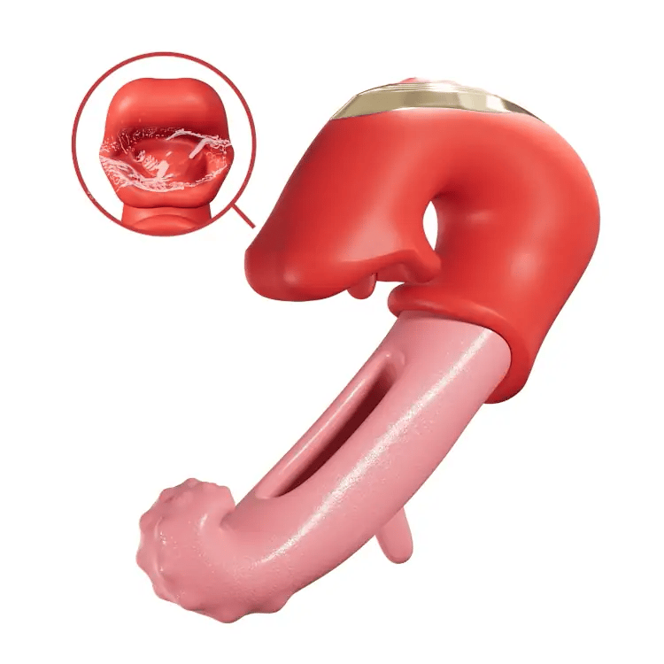 Innovativer Klitoris-Massager mit Klappfunktion - Verführerische Leck- & Reiztechnologie