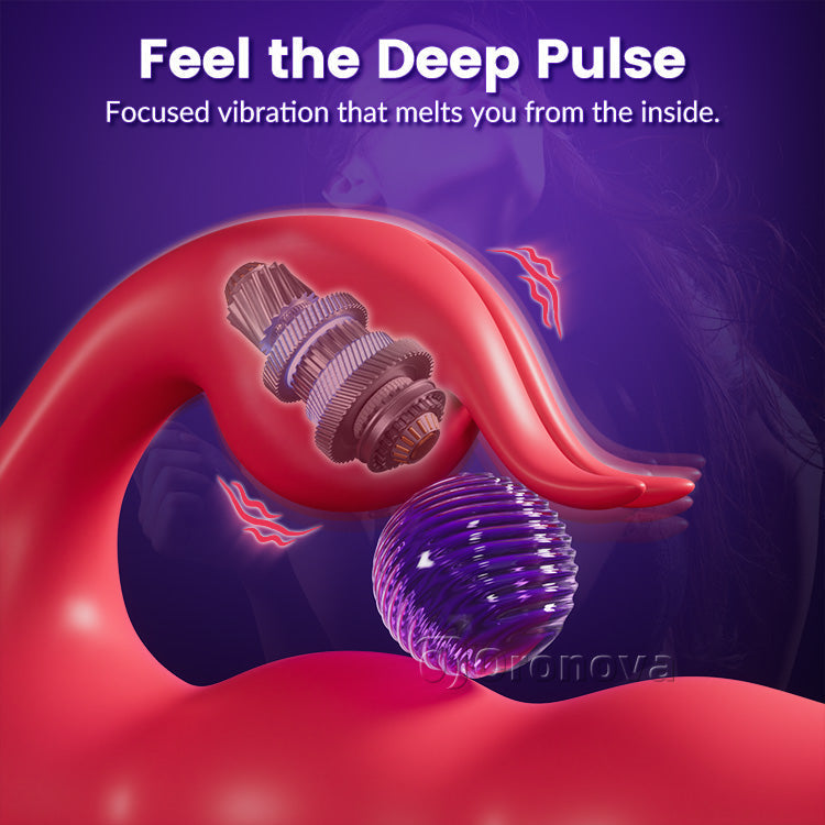 Freihändiger Saugnapf-Massager - Doppelte Stimulation Wasserdichtes Wellness
