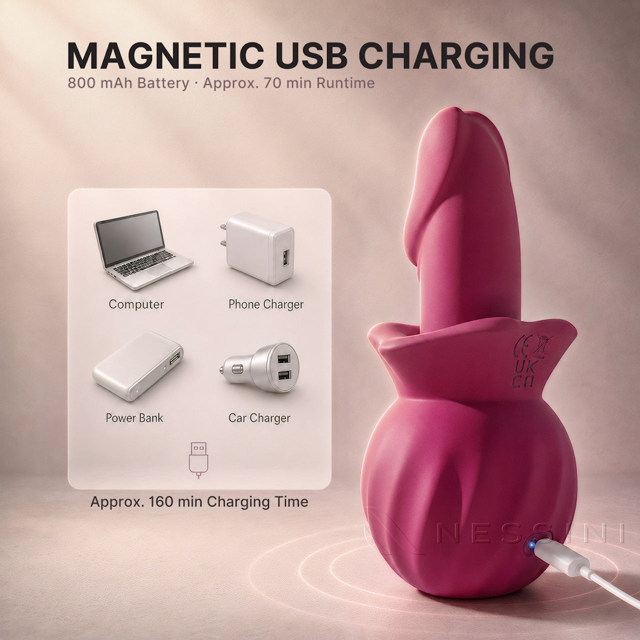 VelvetPulse Dual-Action Saug- & Vibrations-Personal-Massager