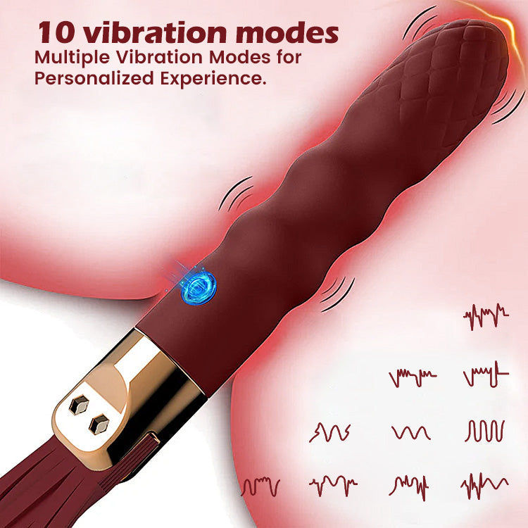 Verführerische Vibrationspeitsche - Integrierter G-Punkt-Massager für sensorisches Spiel