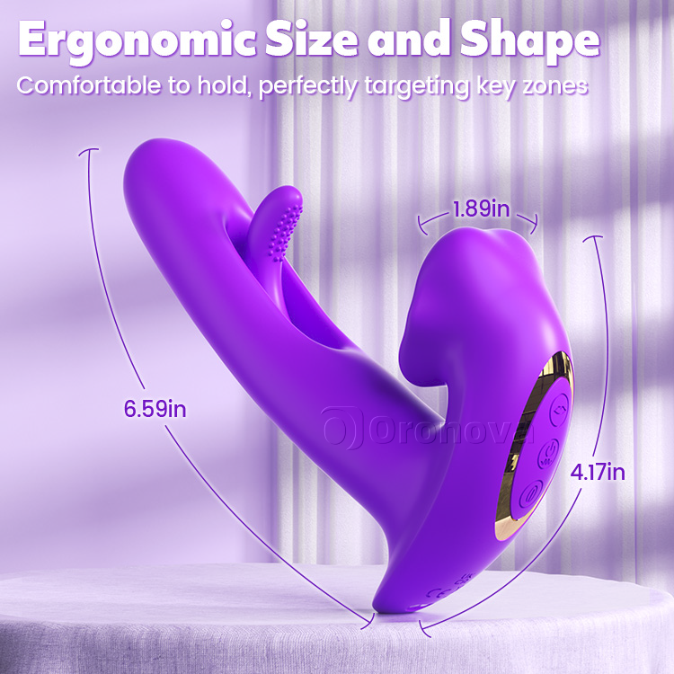 Ultimativer G-Punkt Massager - Kombinierte Stoß-, Leck- & Vibrationskraft