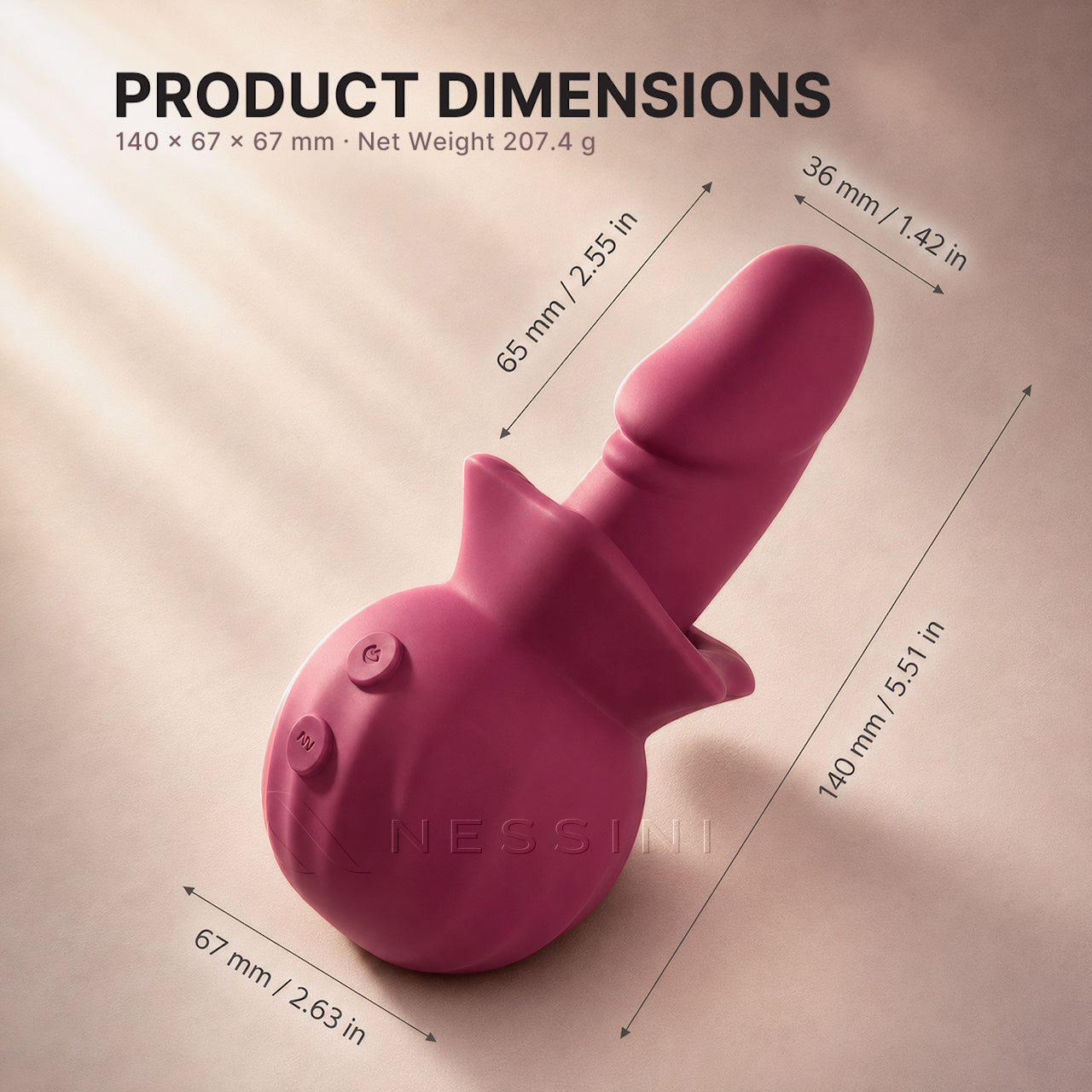 VelvetPulse Dual-Action Saug- & Vibrations-Personal-Massager