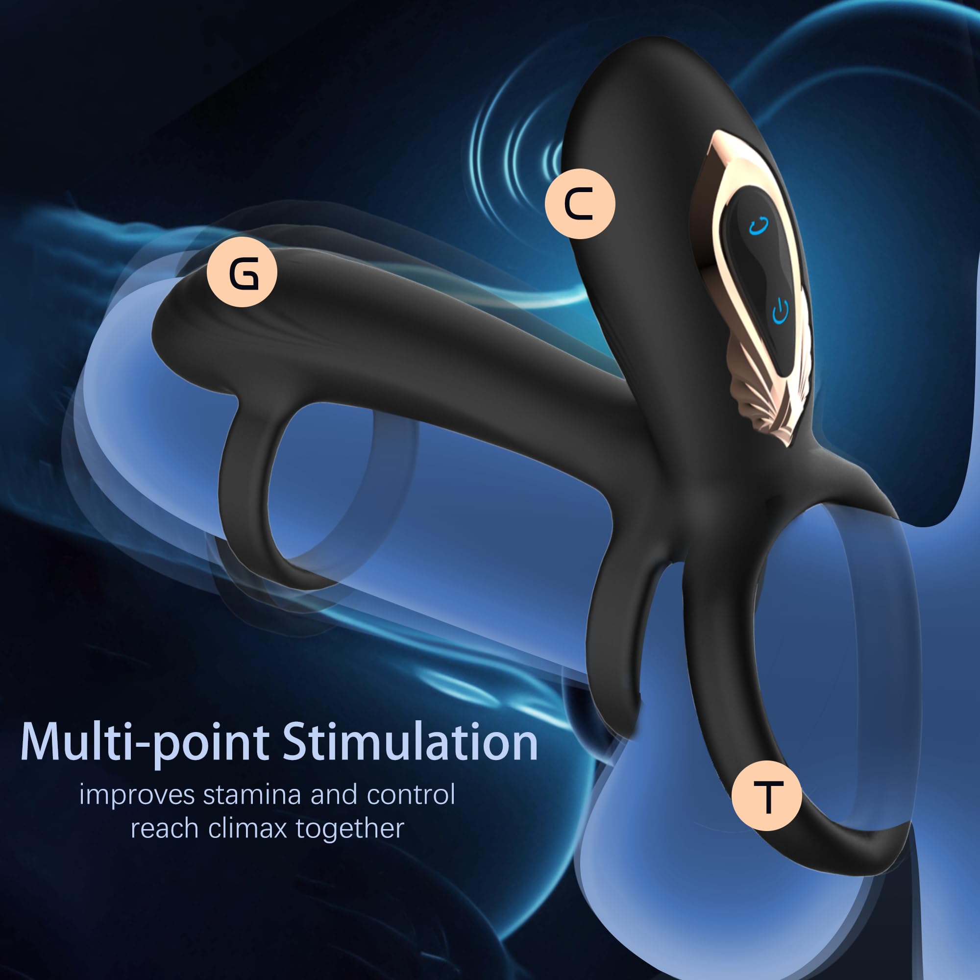Elite 360° Drehbarer Intimitätsring - 10-Modi Zielgerichtete Stimulation