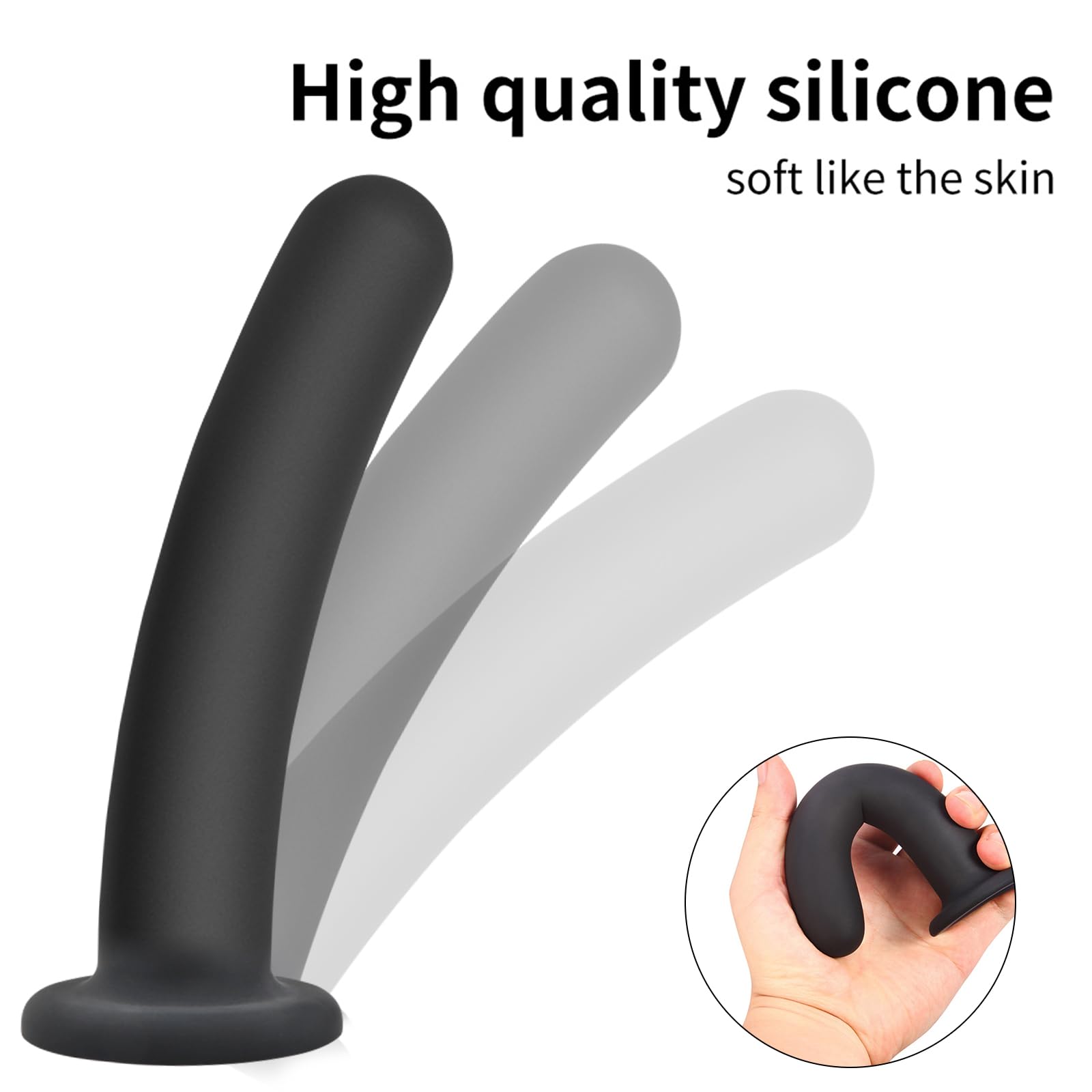 Premium Silikon Wellness Plug Set - Saugbasis für Zielgerichtetes Intimes Spiel
