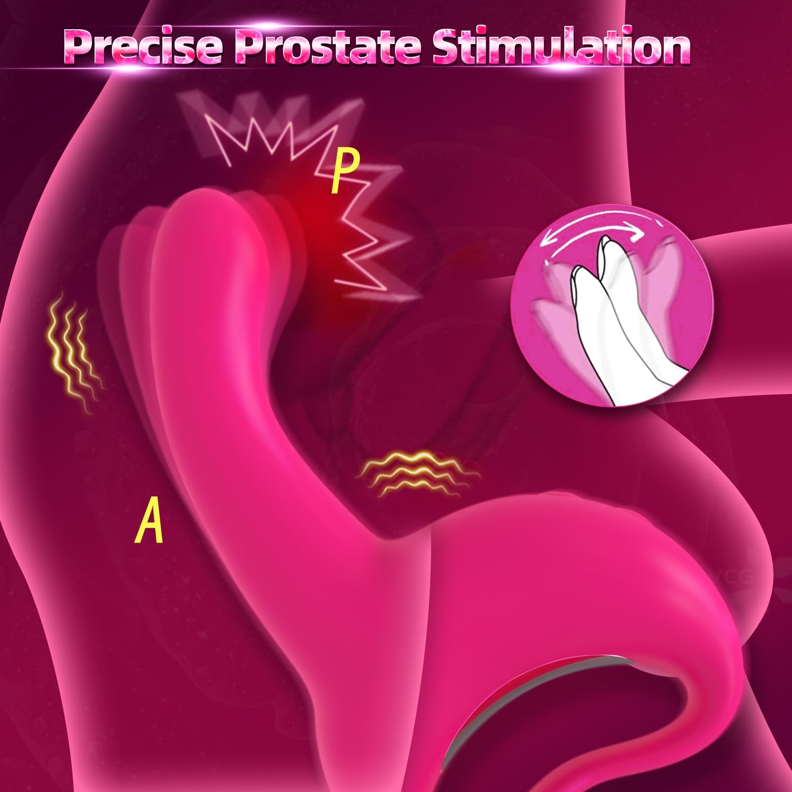 Fortschrittlicher 10-Modi Prostata- & G-Punkt Massager - Zielgerichtete Persönliche Stimulation