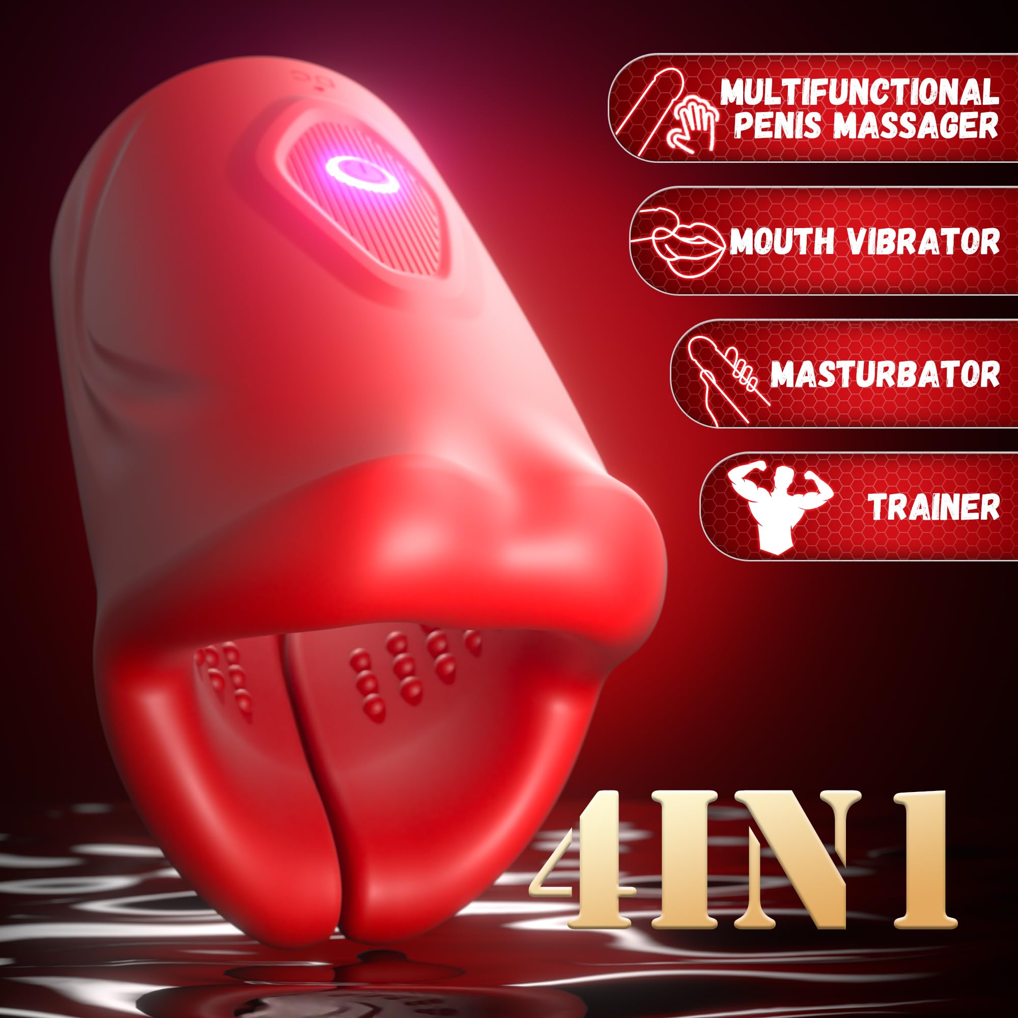 Premium freihändiger Performance-Stroker - 9-Modi Hochintensive Vibration