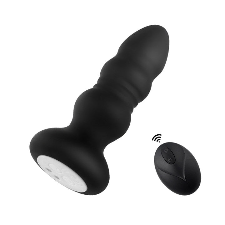 Fortschrittlicher Vibrations-Analplug - LED-Licht & kabellose Fernbedienung